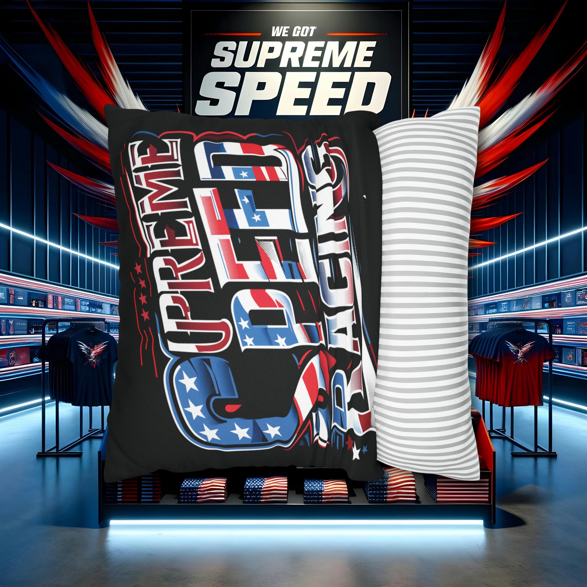 supreme speed Spun Polyester Square Pillow Case