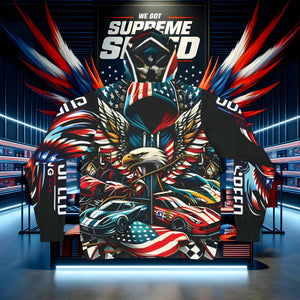 Supreme Speed Patriot Athletic Hoodie (AOP)