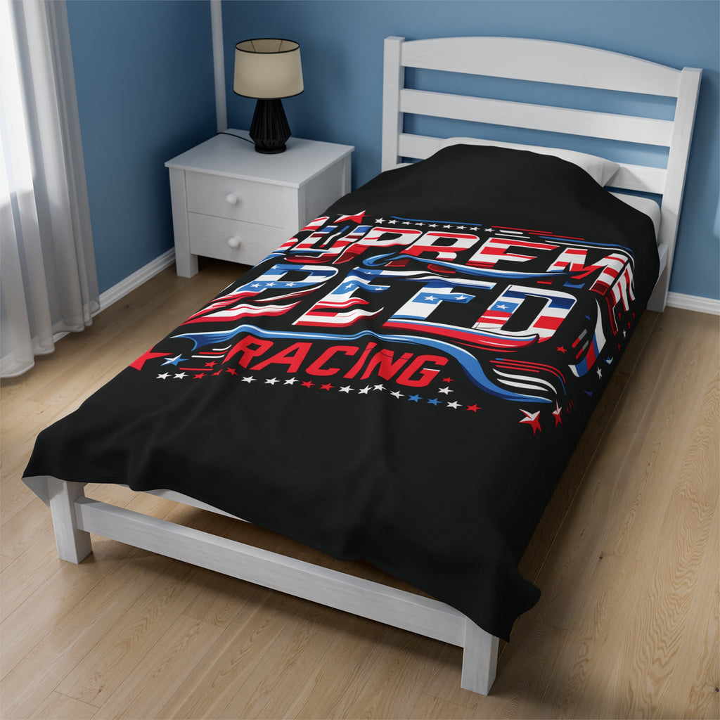 supreme speed Velveteen Plush Blanket