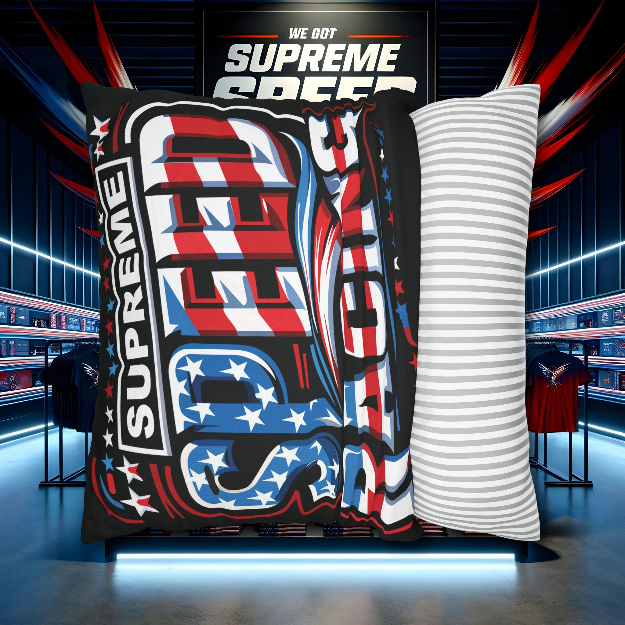 supreme speed Spun Polyester Square Pillow Case