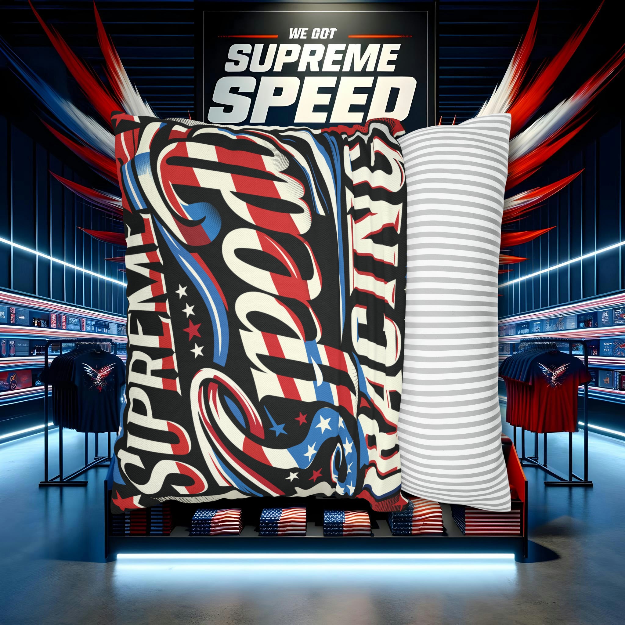 supreme speed Spun Polyester Square Pillow Case