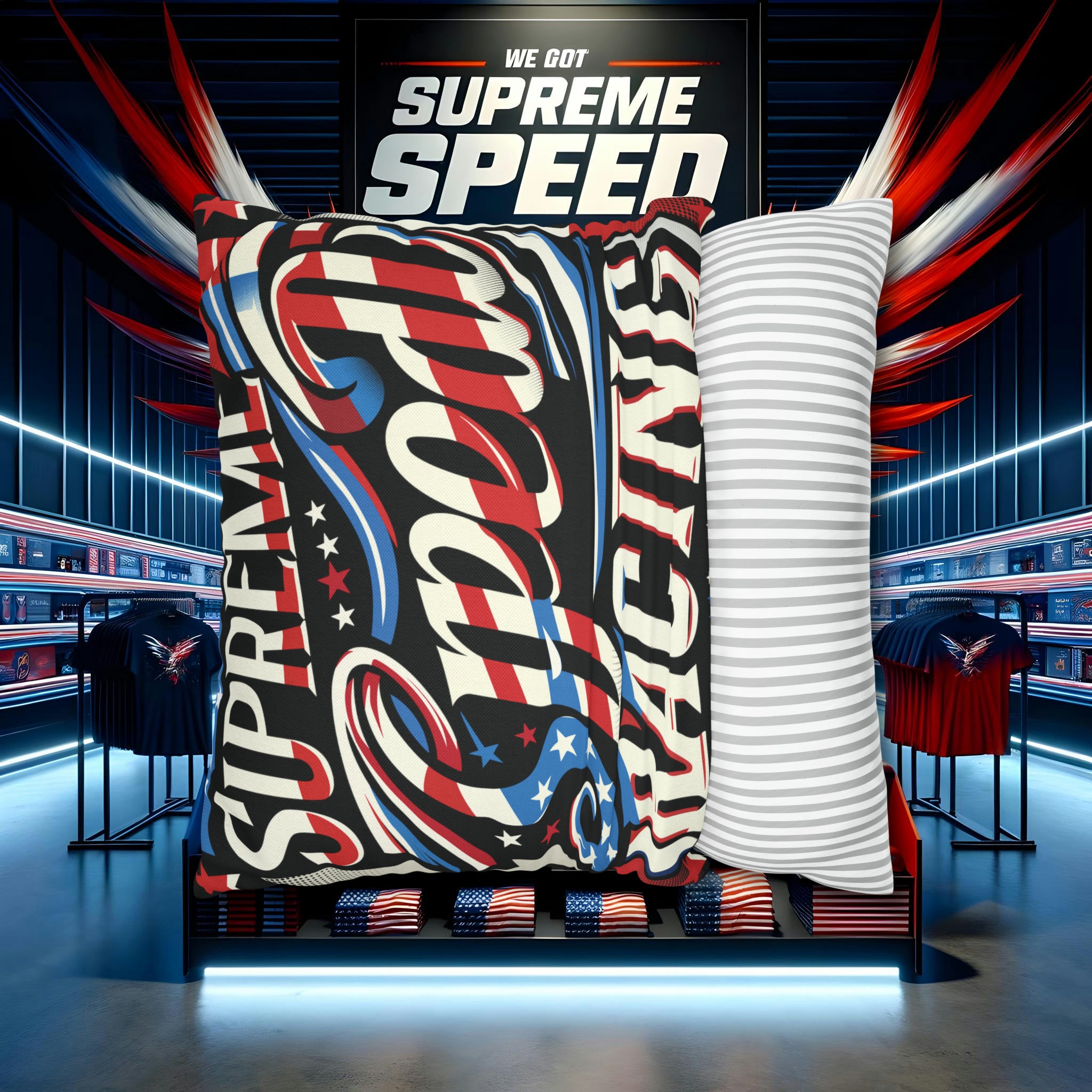 supreme speed Spun Polyester Square Pillow Case