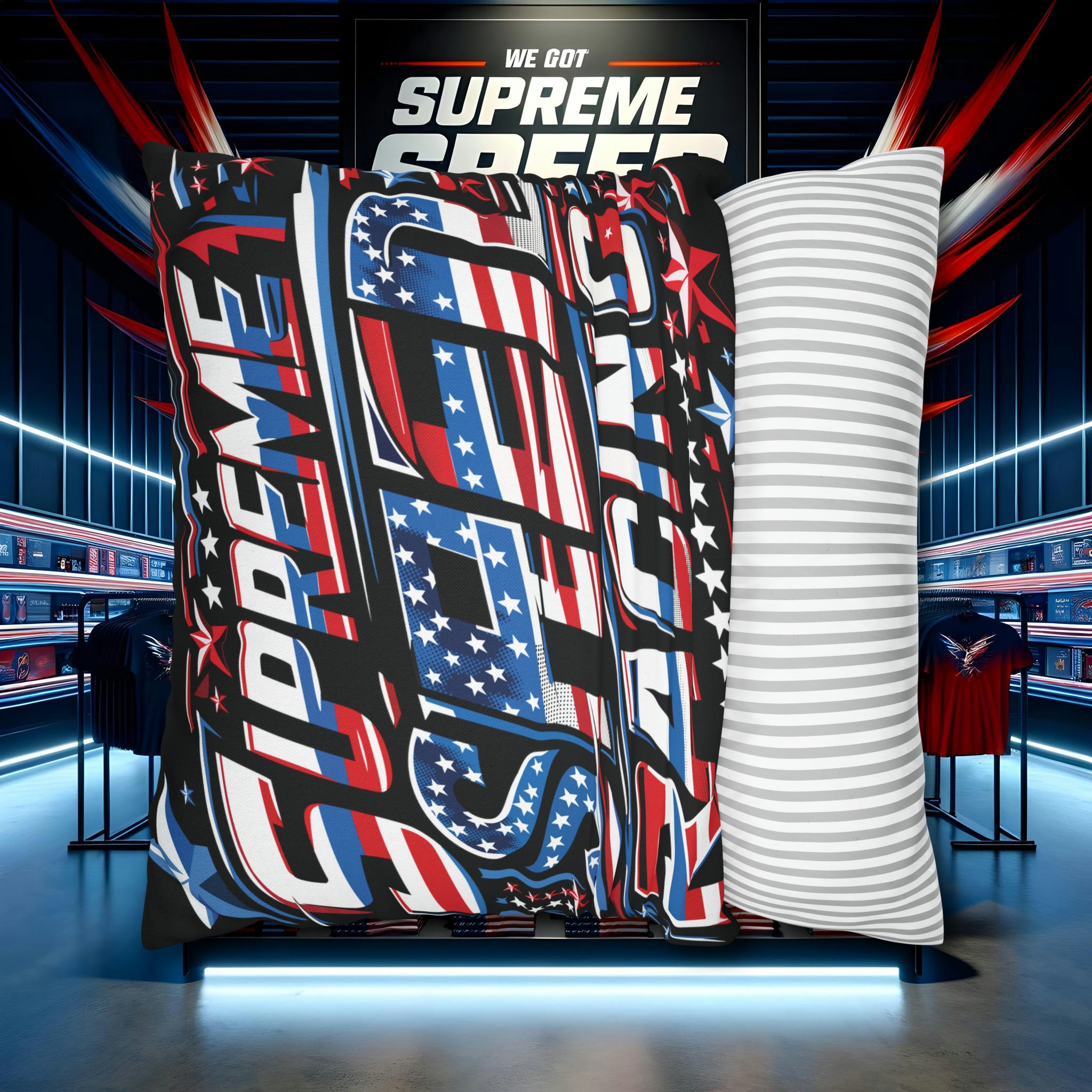 supreme speed Spun Polyester Square Pillow Case