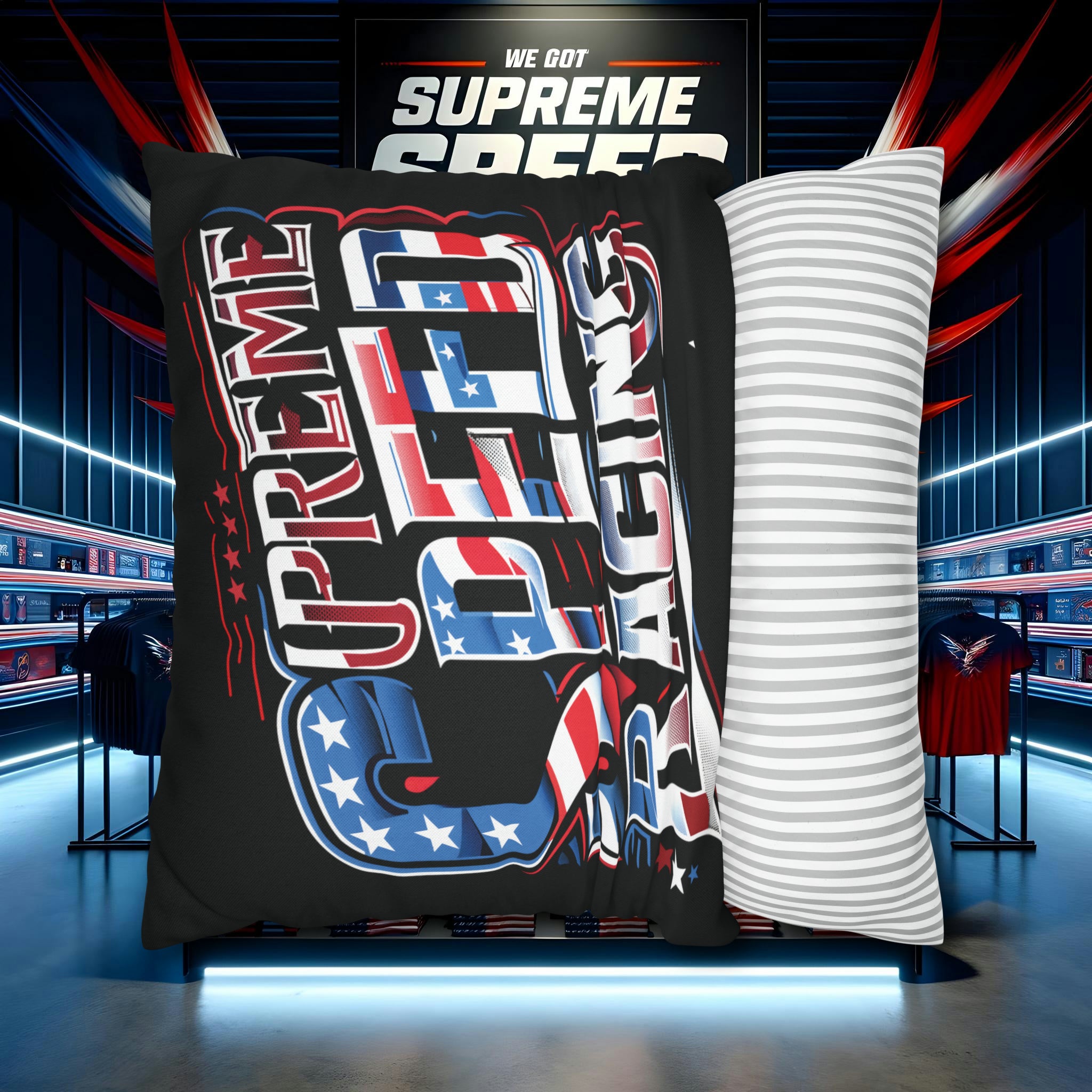 supreme speed Spun Polyester Square Pillow Case