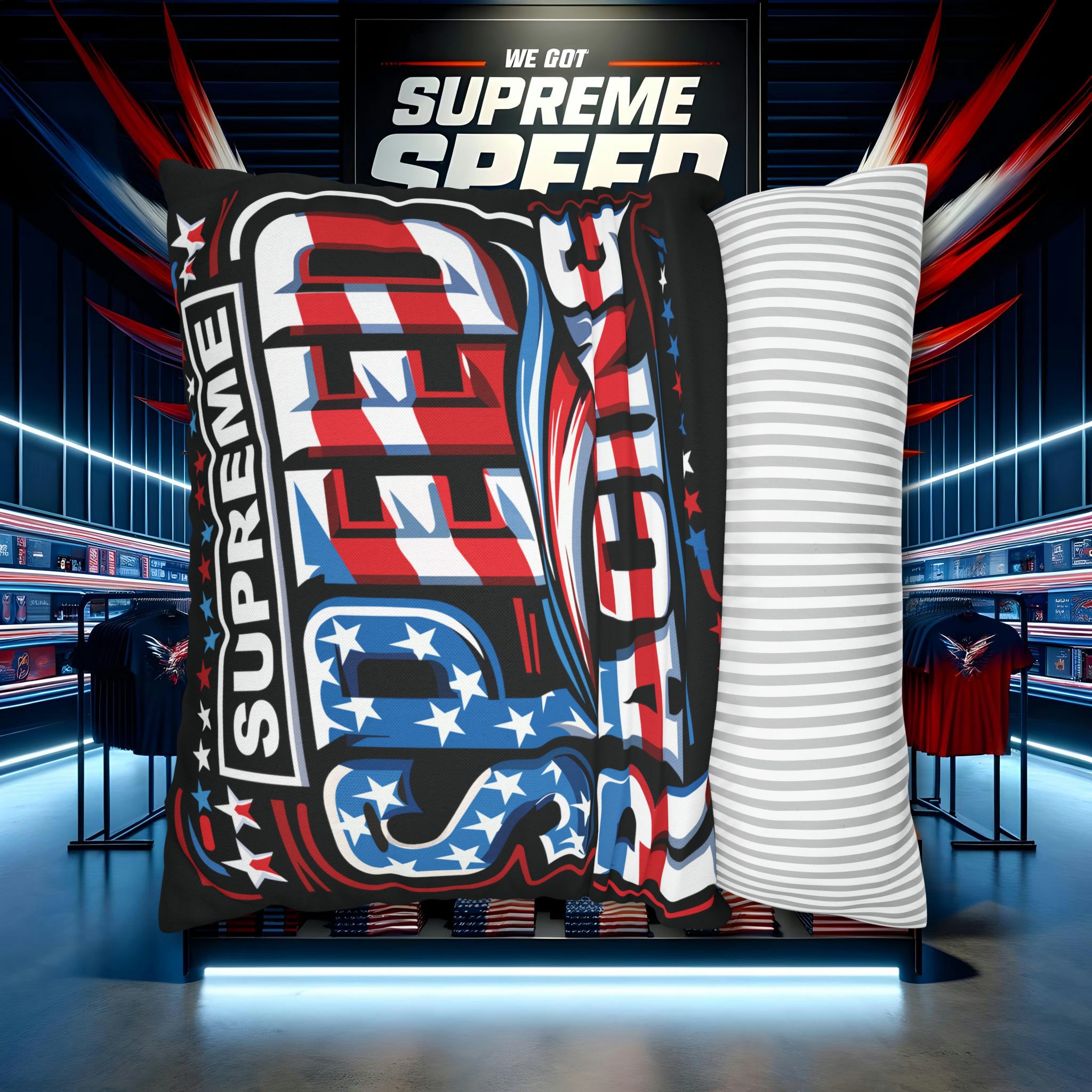 supreme speed Spun Polyester Square Pillow Case