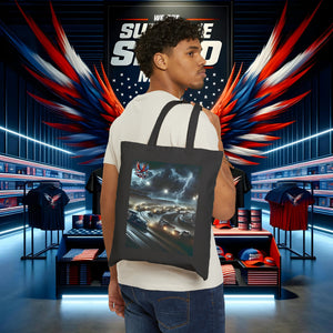 supreme speed Cotton Canvas Tote Bag