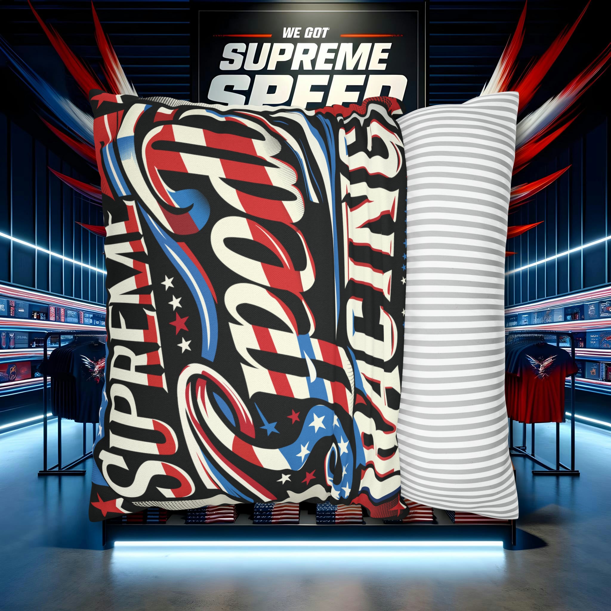 supreme speed Spun Polyester Square Pillow Case