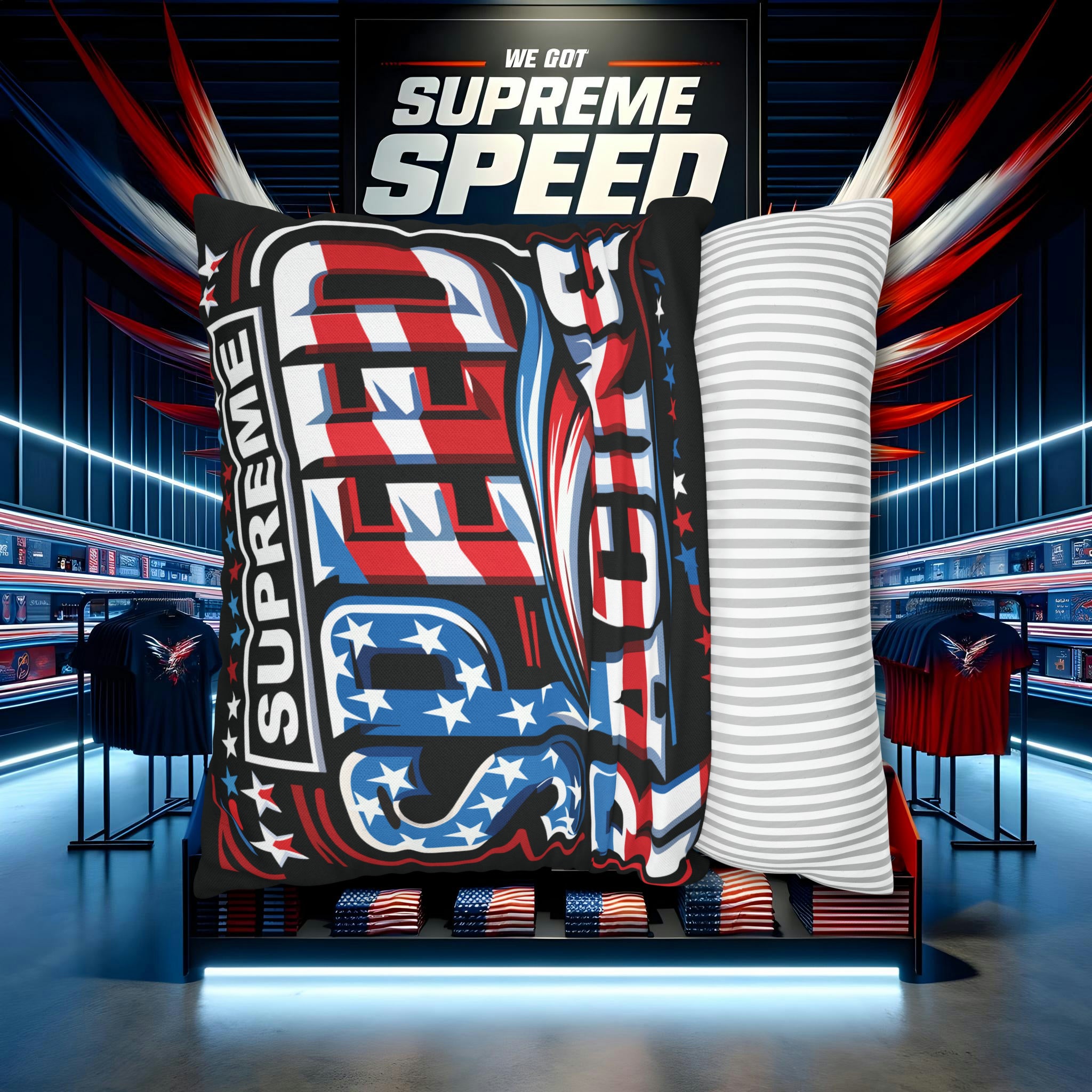 supreme speed Spun Polyester Square Pillow Case