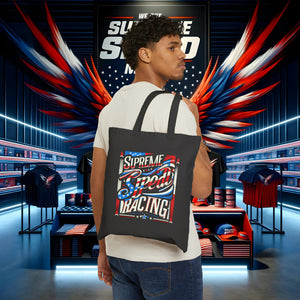 supreme speed Cotton Canvas Tote Bag